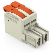 WAGO GmbH & Co. KG - Ein- und mehrpolige Klemmenleiste 1-Leiter-Federleiste,Hebel 832-1102/000-9037 PushinCAGECLAMP,lgr − 50 Stück