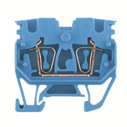 Weidmüller - Durchgangs-Reihenklemme Klemme ZDUB 2.5-2/4AN/15 BL Federanschl.,2.5mm² − 100 Stück