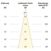 EVN Lichttechnik - Downlight/Strahler/Flutlicht LED-Wallpainter P65243640 4000K IP65 si