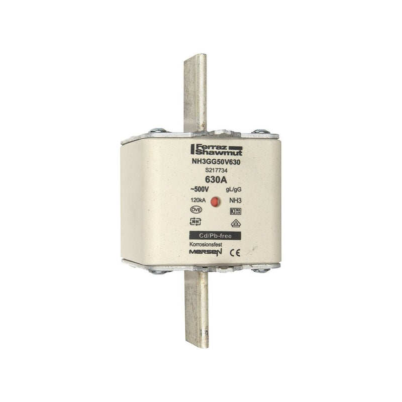 Mersen - Messersicherung NH-Sicherungseinsatz SF NH3GG50V630 Gr.3 gG 630A/500V KM
