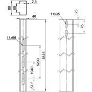 OBO Bettermann Vertr - Solar-Montageprofil Trägerprofil TP 1030 FT f. Freiflächensystem