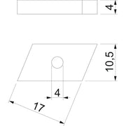 OBO Bettermann Vertr - Gleitmutter Gleitmutter CL20SN M4 ZL M4, für Profilsch. − 100 Stück