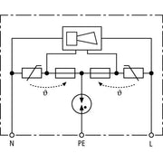 DEHN - Geräteüberspannungsschutz für Energietechnik/Stromversorgung ÜS-Ableiter DEHNflex DFL M 255 230V,IP20,Typ3