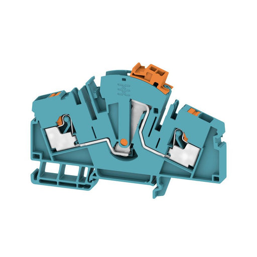 Weidmüller - Trenn- und Messtrenn-Reihenklemme Klemme ATTB 6 BL PUSH IN, 6 mm² − 50 Stück