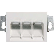 Telegärtner - Kommunikationsanschlussdose Kupfer Modul-Aufnahme 3-fach 100022170 55x41, für GB2/3 − 5 Stück
