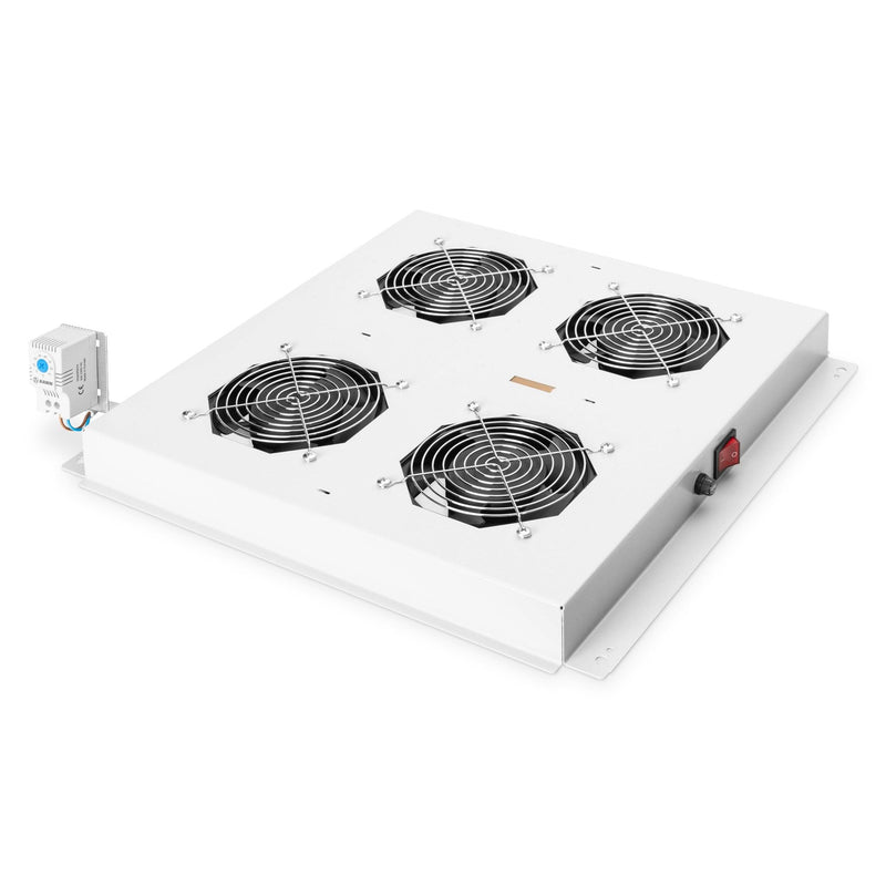 DIGITUS - Lüfter (Schaltschrank) Dachlüftereinheit 4 Lüfter DN-19 FAN-4-N RAL 7035