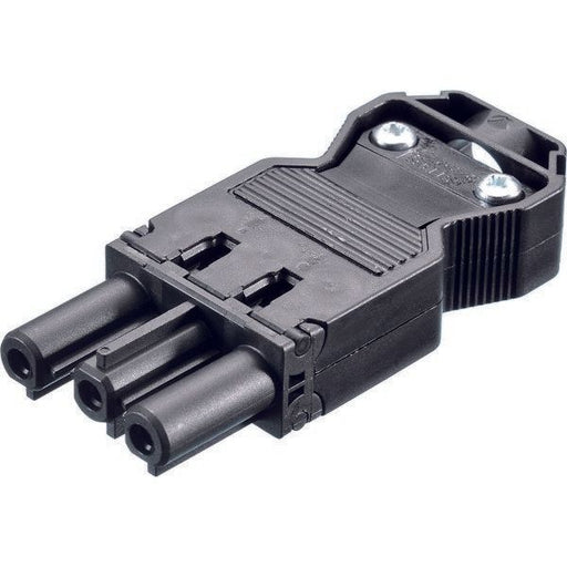 Bachmann - Steckverbinder für steckbare Gebäudeinstallation Gerätekupplung 375.505 sw