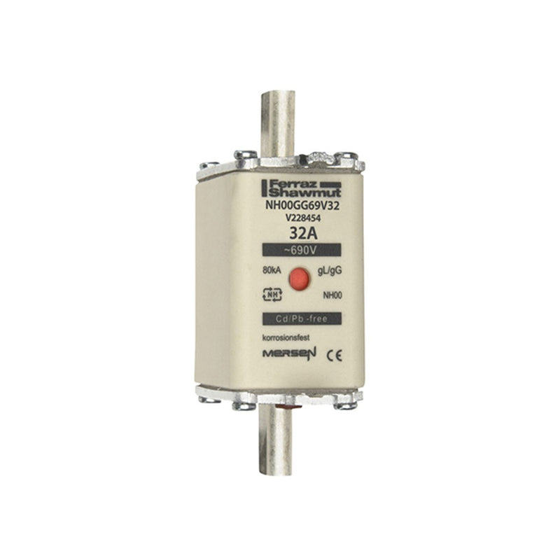 Mersen - Messersicherung NH-Sicherungseinsatz SF NH00GG69V32 Gr.00 gG 32A/690V KM