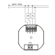 Eberle Controls - Raumthermostat/Uhrenthermostat UP-Uhrenthermostat FIT 3Rw / blau