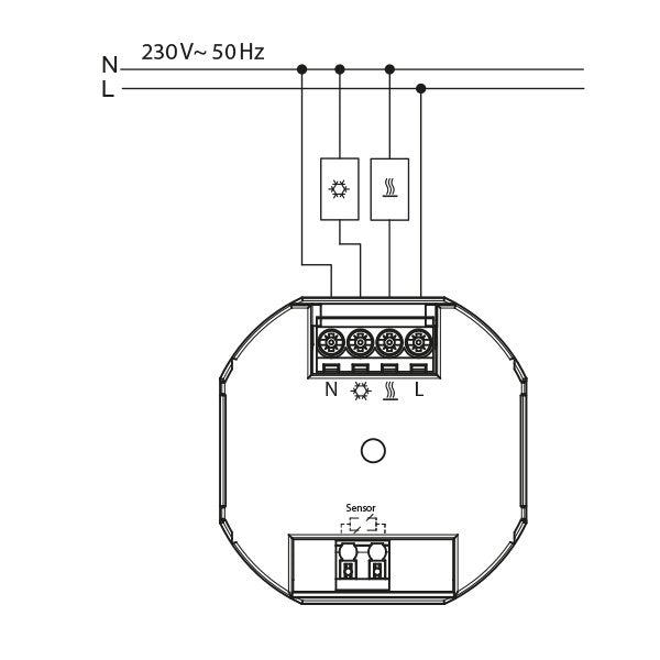 Eberle Controls - Raumthermostat/Uhrenthermostat UP-Uhrenthermostat FIT 3Rw / blau