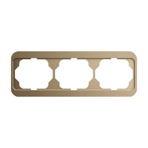 Busch-Jaeger - Abdeckrahmen Rahmen 3-fach 1723-21 bronze, waager.alpha − 1 Stück by Busch-Jaeger
