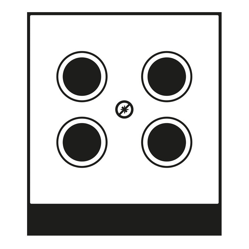 Jung - Einsatz/Abdeckung für Kommunikationstechnik Abdeckung eds ES 2990-4 SAT1 für 4L-SAT-TV-Dose