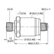Turck - Druck-/Absolutdruckmessumformer Drucktransmitter PT0.2R-15 #100032230 mit Spannungsausgang