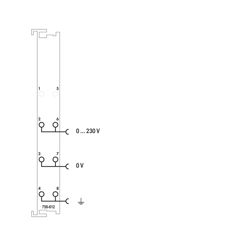 WAGO - Feldbus, Dez. Peripherie - Einspeise- und Segmentmodul Potentialeinspeisung 750-612 AC/DC230V, passiv