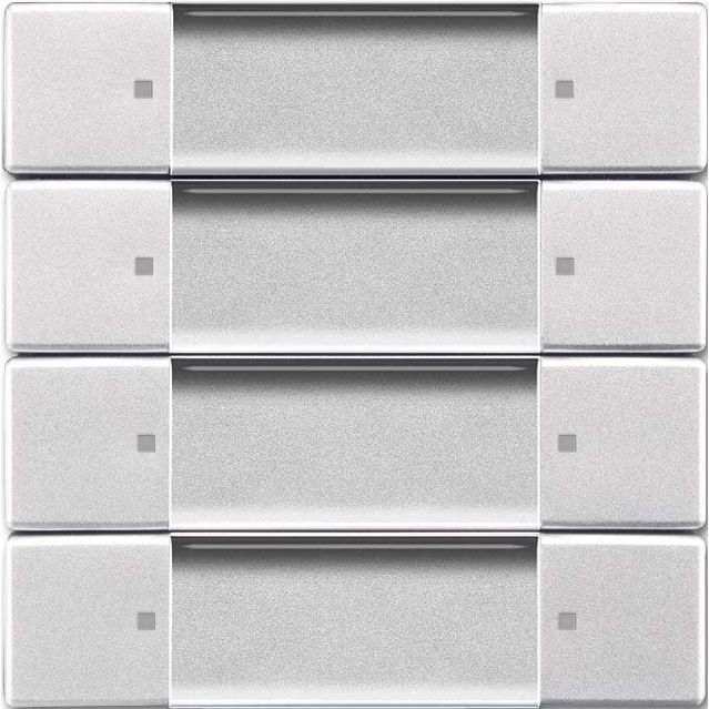 Busch-Jaeger - Sender/Fernbedienung für Installationsschalterprogramme Wandsender 6737/01-83 alu silber