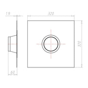 Kaiser - Zubehör/Ersatzteile für Dose/Gehäuse für Montage in der Wand/Decke Rohrmanschette 9079-54 D100-110mm Alu-Butyl