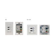 Kramer - Kommunikationstechnik-Adapter Wall-Plate Auto-Switcher WP-211T/US(W/B) 4K60 4:2:0 HDCP 2.2