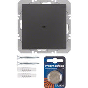 Berker - Bussystem-Hand-/Wandsender KNX-Funk Wandsender 1fach 85655226 anthrazit samt