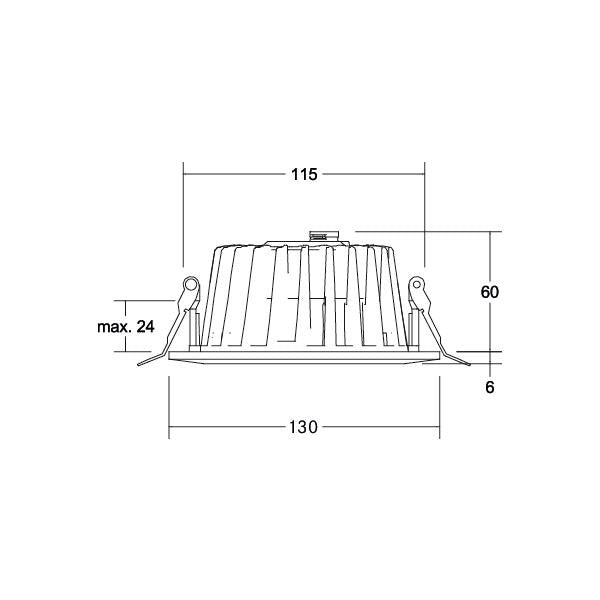 Brumberg Leuchten - Downlight/Strahler/Flutlicht LED-Einbaudownlight 41552074 4000K