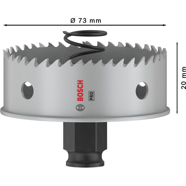 Bosch - Lochsäge PRO Sheet Metal PC Plus 2608594464 Lochsäge, 73 mm