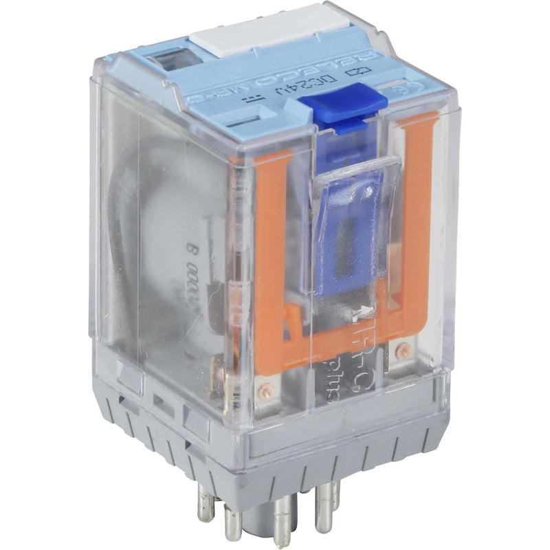 Comat Releco - Schaltrelais Miniature-Relais QRC blau C2-A20/DC24V-Releco 8-pin, 2 CO − 10 Stück