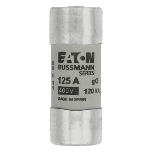 Eaton - Zylindrische Sicherung Sicherungseinsatz C22G125S 125 A, AC 400 V − 10 Stück