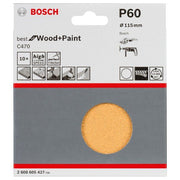 Bosch - Schleifpapier/Schleifvlies Schleifblatt-Set C470 best 2608605427 for Wood and Paint K