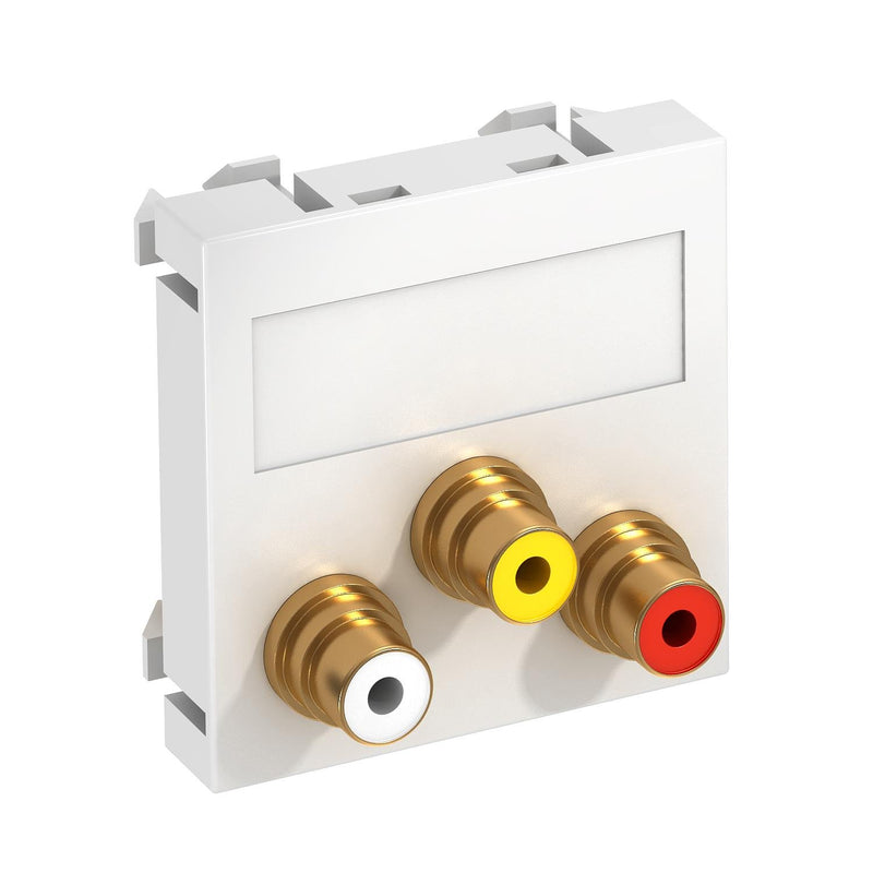 OBO Bettermann - Einsatz/Abdeckung für Kommunikationstechnik Multimediaträger MTG-12R F RW1 45x45mm rws