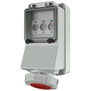 Mennekes - CEE-Steckdose abschaltbar, abgesichert (IEC 60309) Wanddose 7136 32A,5p,6h,400V,IP67