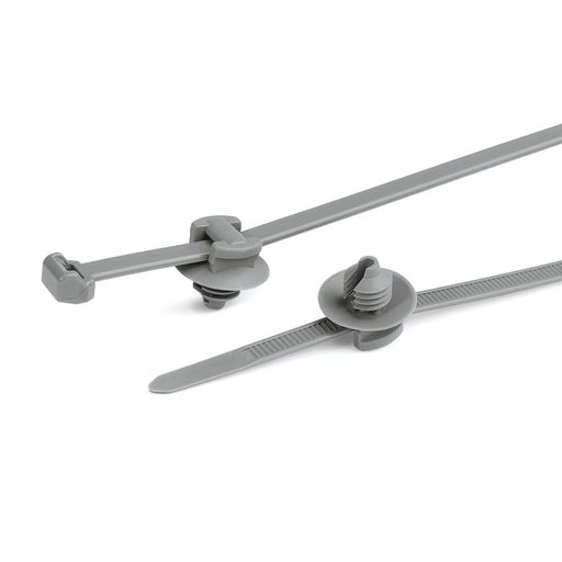HellermannTyton - Kabelbinder Befestigungsbinder 156-00085(500) grau − 500 Stück