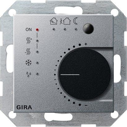 Gira - Bussystem-Raumtemperaturregler Stetigregler alu 210026 KNX/EIB