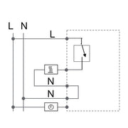 Eberle Controls - Raumthermostat/Uhrenthermostat UP-Raumregler 5-30C AC230V UTE2800-R-RAL9010G55 16A, 1 Schließer