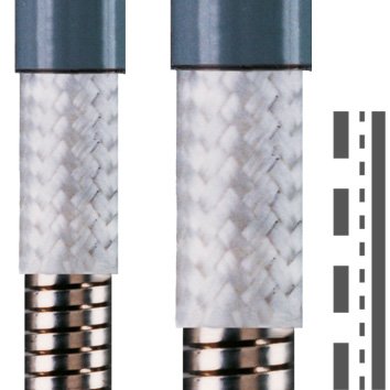 Flexa - Metall-Schutzschlauch Silikonschutzschlauch PSLVA, ID4,5xAD6,5mm grau AD 4,5 x 6,5 mm − 100 Meter