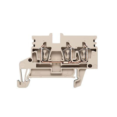 Weidmüller - Durchgangs-Reihenklemme Klemme ZDU 2.5N/3AN Federanschl.,2.5mm² − 50 Stück