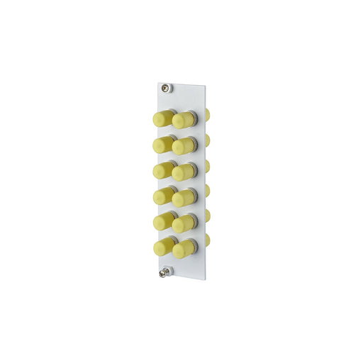 Metz Connect - Patchpanel LWL OpDAT REGpro Frontplatte 15024A0112-E 3HE 12xST Keramik