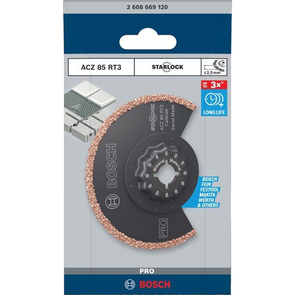 Bosch - Blatt für Oszillierer PRO ACZ 85 RT3 Blatt für 2608669120 Multifunktionswerkze