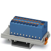 Phoenix Contact - Durchgangs-Reihenklemme Verteilerblock PTFIX4/18X1,5-NS35BU − 20 Stück