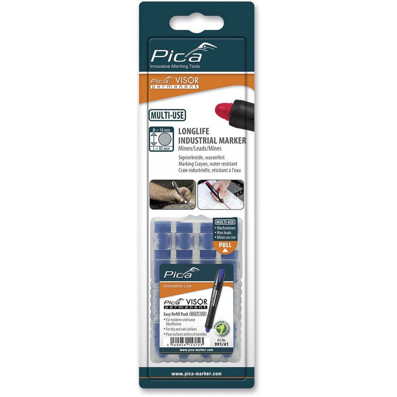 Pica-Marker - Markierungsstift VISOR Ersatzminen 991/41 (VE4) permanent, blau