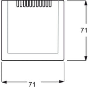 Busch-Jaeger - Abdeckung/Bedienelement für Installationsschalterprogramme Zentralscheibe aws 6541-74 Kühlteil,UP-Drehdim