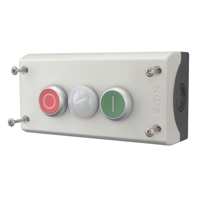 Eaton - Befehls- und Meldegeräte-Kombination im Gehäuse 2F-Drucktaster M22-I3-M2 2S2Ö,Aufbau,m.LED