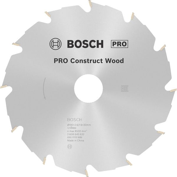 Bosch - Kreissägeblatt PRO Construct Wood 2608640632 Kreissägeblatt 180 x