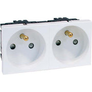 Peha - Schalter-/Steckdosenkombination Steckdose m.Erdungsstift B 6272.02 EMS SI 2f,erh.Berührs., rws