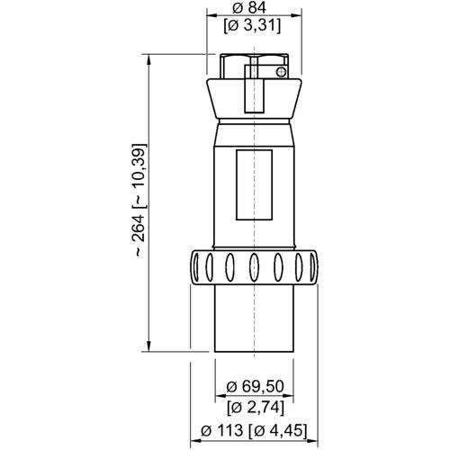 Stahl - Explosionsgeschützter CEE-Stecker/-Kupplung (IEC 60309) Stecker 8579/12-405 63A sw 5h