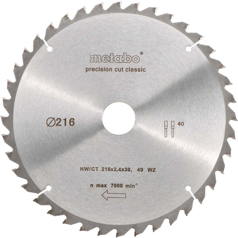 Metabowerke - Kreissägeblatt 628060000 HW/CT 216x30,40