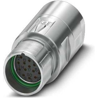 Phoenix Contact - Rundsteckverbinder, feldkonfektionierbar (Industriesteckverbinder) Kupplungssteckverbinder 1629109 M23 PRO, gerade