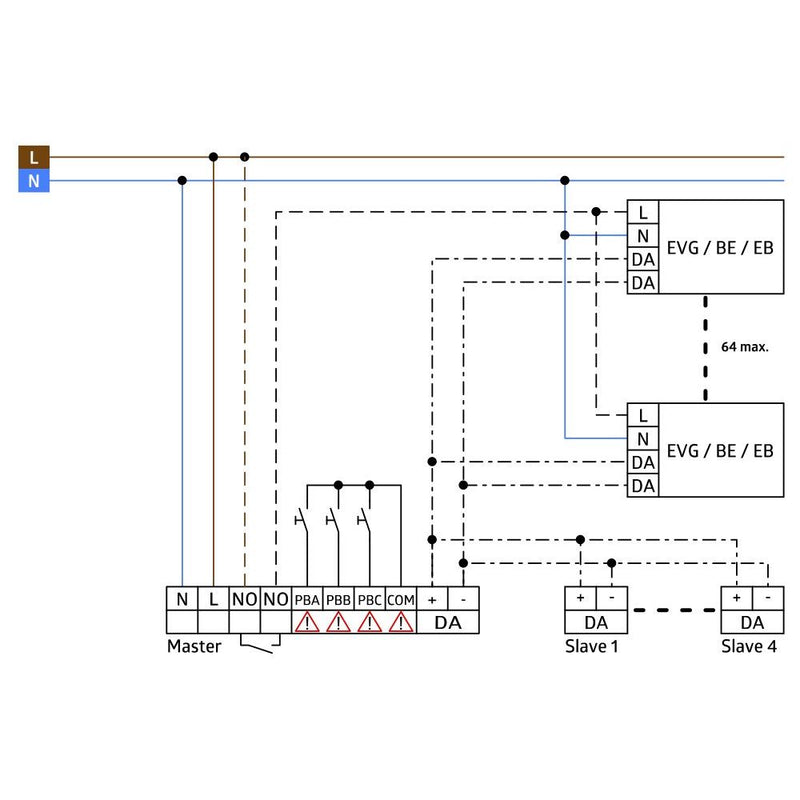 BEG Brück Electronic - Bussystem-Bewegungsmelder Präsenzmelder PD4-S-DAA4G-DE Slave