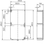 Stahl - Klemmenkasten Kabelübergangskasten 8146/1093-C924 315A