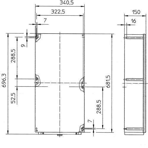 Stahl - Klemmenkasten Kabelübergangskasten 8146/1093-C924 315A