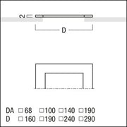 Zumtobel - Mechanisches Zubehör/Ersatzteile für Leuchten Deckenverstärkungsrahmen PANOS INF/EVOQ68DVR f.PANOSinfin/evoQ68