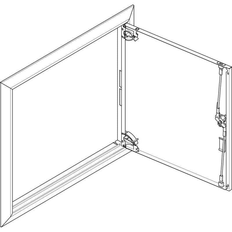 ABN - Tür/Bedientableau (Schaltschrank) Blendrahmen mit Volltüre GBRU23T f.Flachvert.,2x3reih